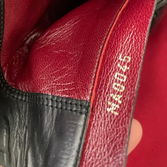 LOUIS VUITTON LV Leather Ankle Booties Black 34 - Picture 8 of 10